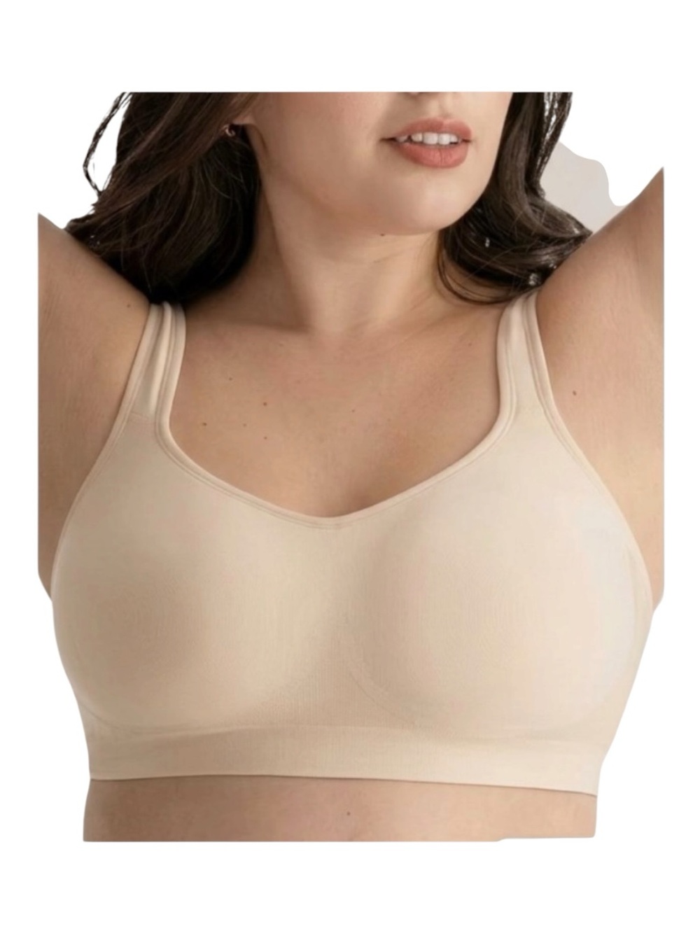 TrueKind Shapemint Supportive Comfort Witeless Shaping Bra Beige Size S NWT